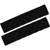 2-Pack: ComfortMax Padded Seat Belt Covers - Universal Fit Black Automotive - Tophatter Daily Deals