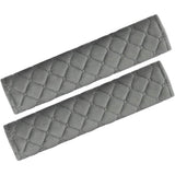 2-Pack: ComfortMax Padded Seat Belt Covers - Universal Fit Gray Automotive - Tophatter Daily Deals