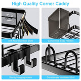 2-Pack: Corner Shower Caddy No Drilling Adhesive Shower Organizer Bath - Tophatter Daily Deals