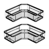 2-Pack: Corner Shower Caddy No Drilling Adhesive Shower Organizer Bath - Tophatter Daily Deals