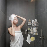 2-Pack: Corner Shower Caddy No Drilling Adhesive Shower Organizer Bath - Tophatter Daily Deals