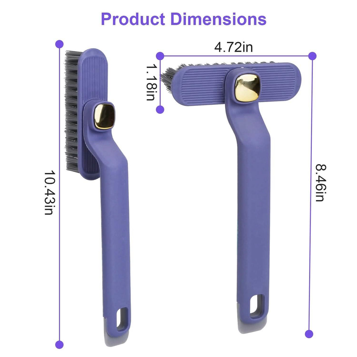 2-Pack: Crevice Cleaning Brush Stiff Bristle Brush Gap Cleaner Household Appliances - Tophatter Daily Deals