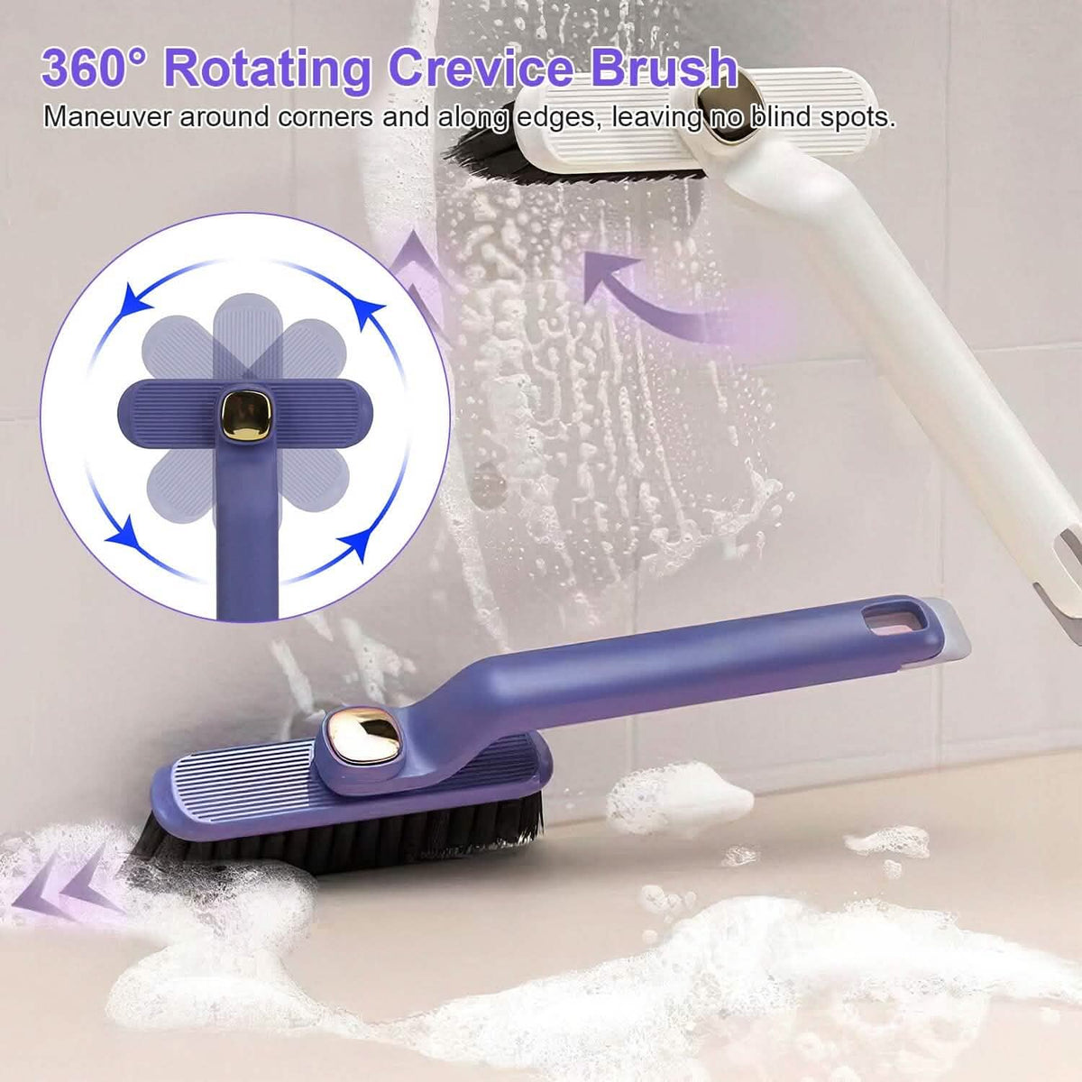 2-Pack: Crevice Cleaning Brush Stiff Bristle Brush Gap Cleaner Household Appliances - Tophatter Daily Deals