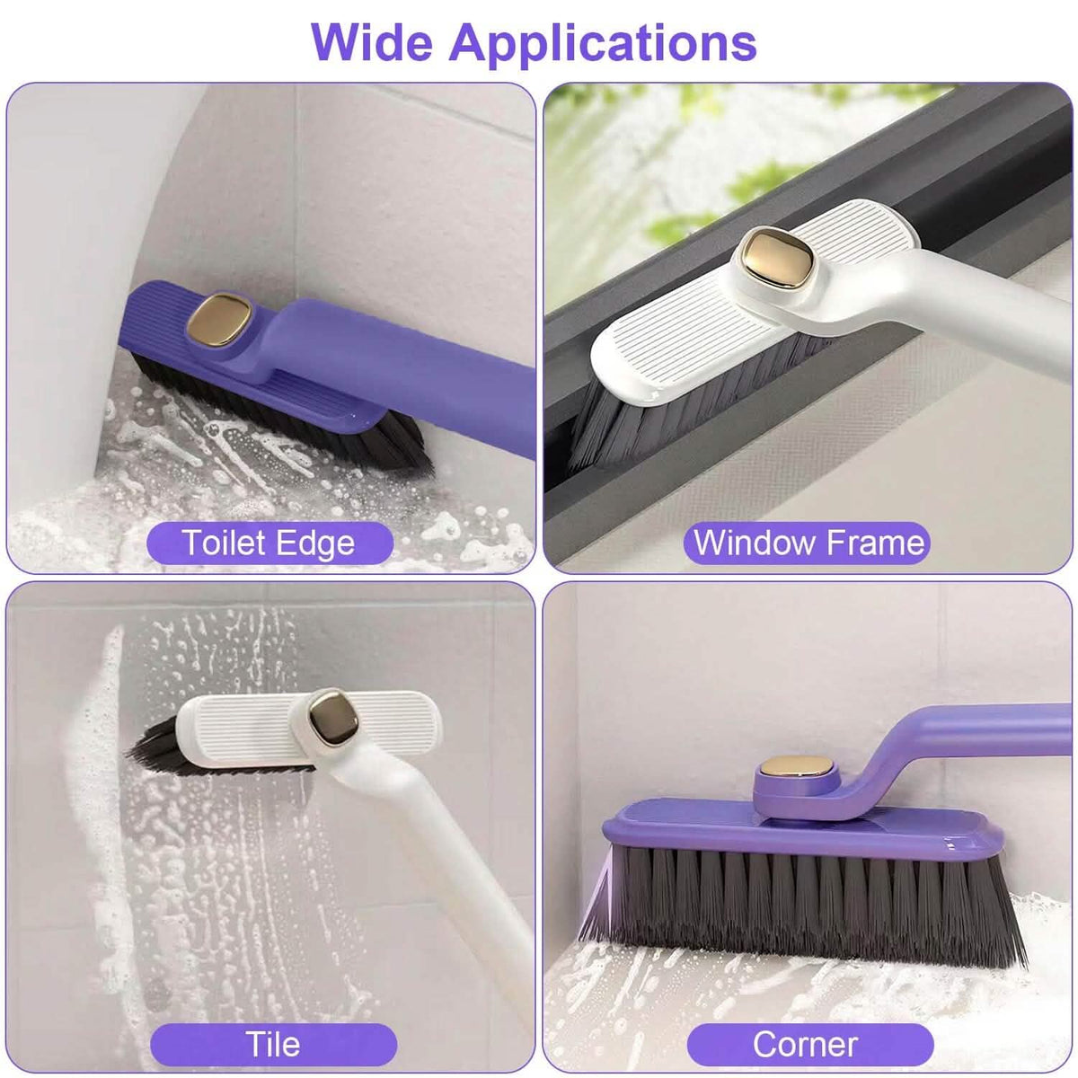 2-Pack: Crevice Cleaning Brush Stiff Bristle Brush Gap Cleaner Household Appliances - Tophatter Daily Deals
