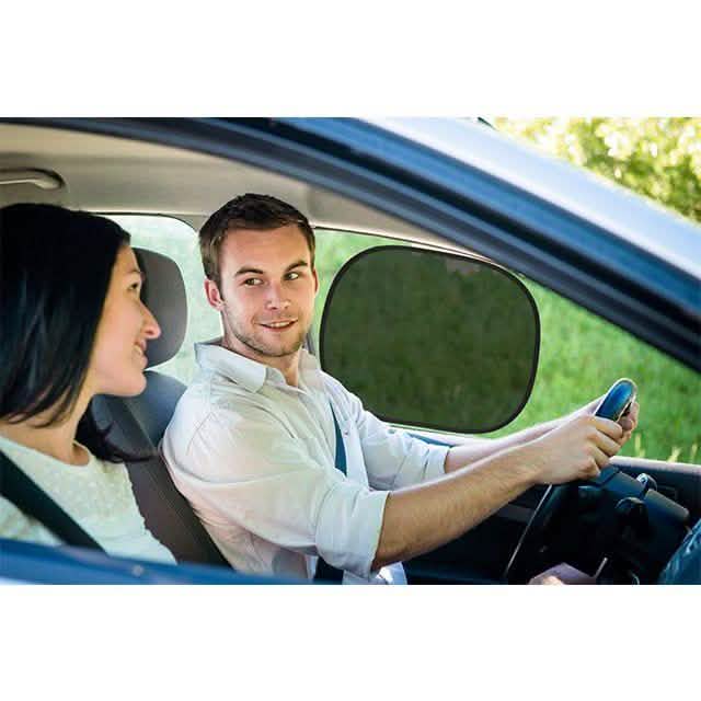 2-Pack: Durable & Flexible Easy-to-Install Window Cling Sun Shades Automotive - Tophatter Daily Deals