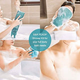 2-Pack: Exfoliating Body Scrubber Set Bath - Tophatter Daily Deals
