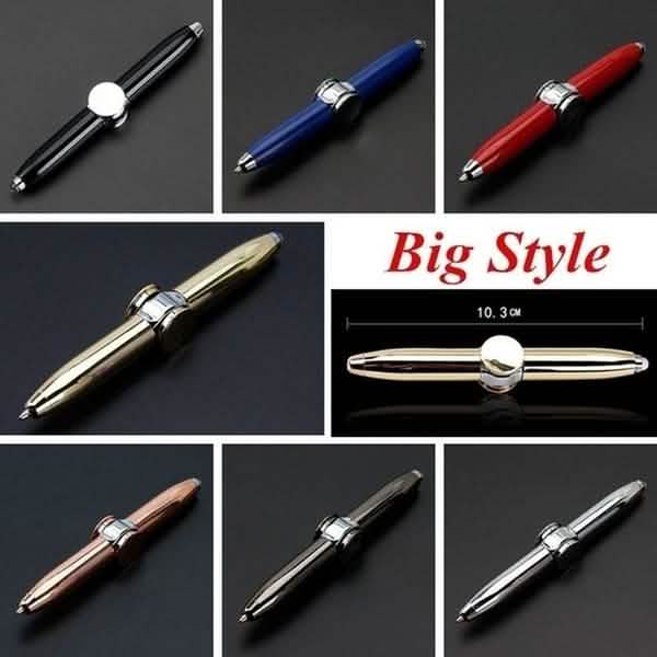 2-Pack: Finger Gyro Spinner Pen School, Office & Art Supplies - Tophatter Daily Deals