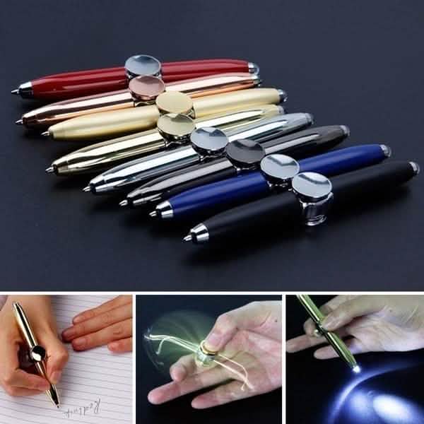 2-Pack: Finger Gyro Spinner Pen School, Office & Art Supplies - Tophatter Daily Deals