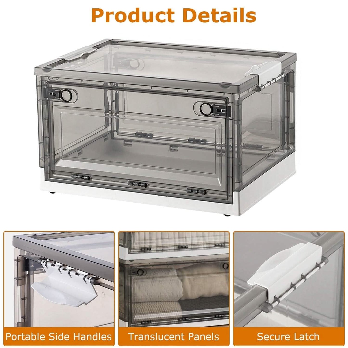 2-Pack: Foldable Storage Bins Collapsible Storage Box Organizer Storage & Organization - Tophatter Daily Deals