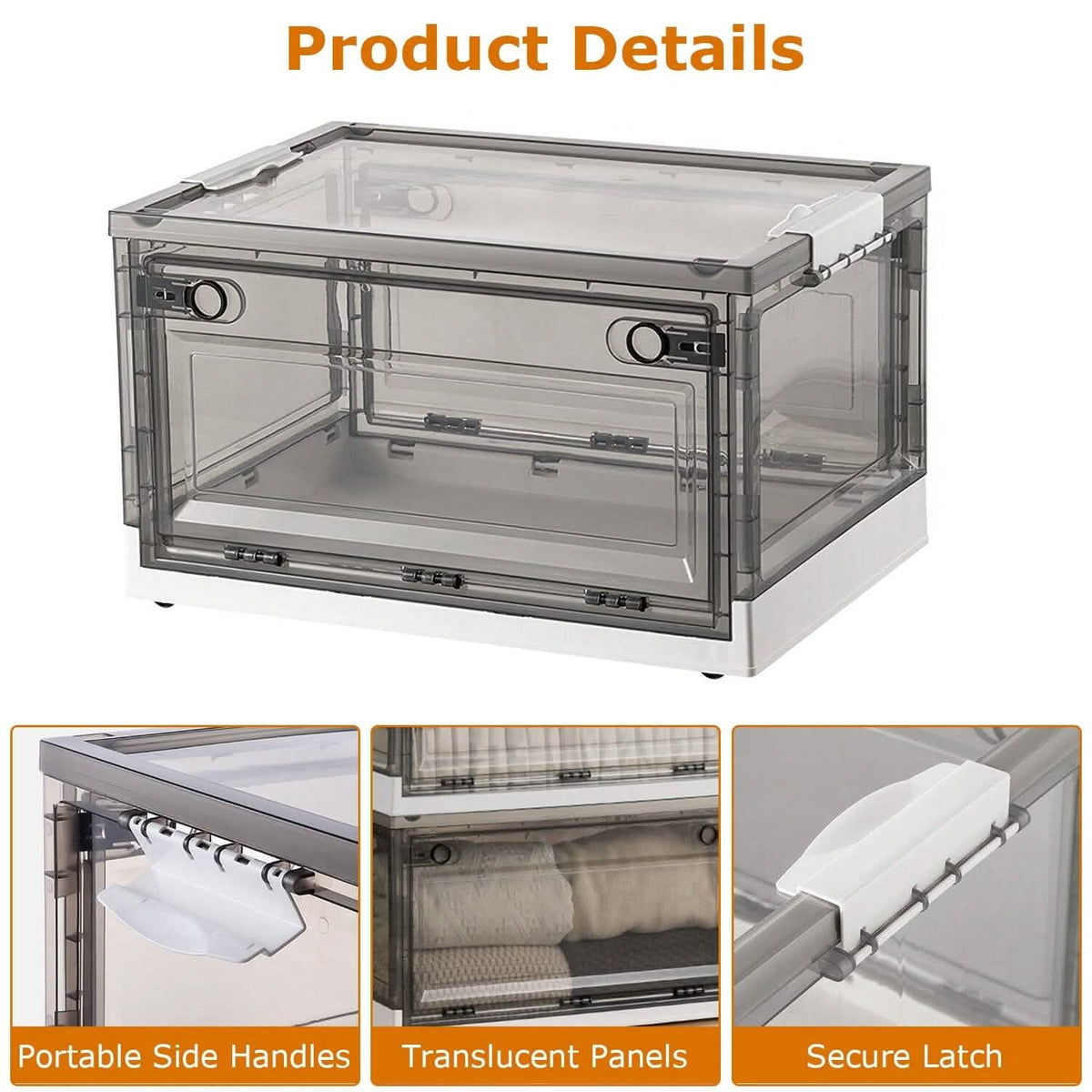 2-Pack: Foldable Storage Bins Collapsible Storage Box Organizer Storage & Organization - Tophatter Daily Deals