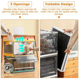 2-Pack: Foldable Storage Bins Collapsible Storage Box Organizer Storage & Organization - Tophatter Daily Deals
