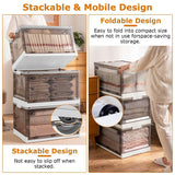 2-Pack: Foldable Storage Bins Collapsible Storage Box Organizer Storage & Organization - Tophatter Daily Deals