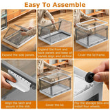 2-Pack: Foldable Storage Bins Collapsible Storage Box Organizer Storage & Organization - Tophatter Daily Deals