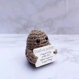 2-Pack: Funny Positive Potato Cute Wool Knitting Doll Furniture & Decor - Tophatter Daily Deals