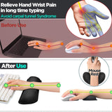 2-Pack: Gimars Upgrade Enlarge Gel Memory Foam Set Keyboard Wrist Rest Pad Keyboard & Mouse Wrist Rest - Tophatter Daily Deals