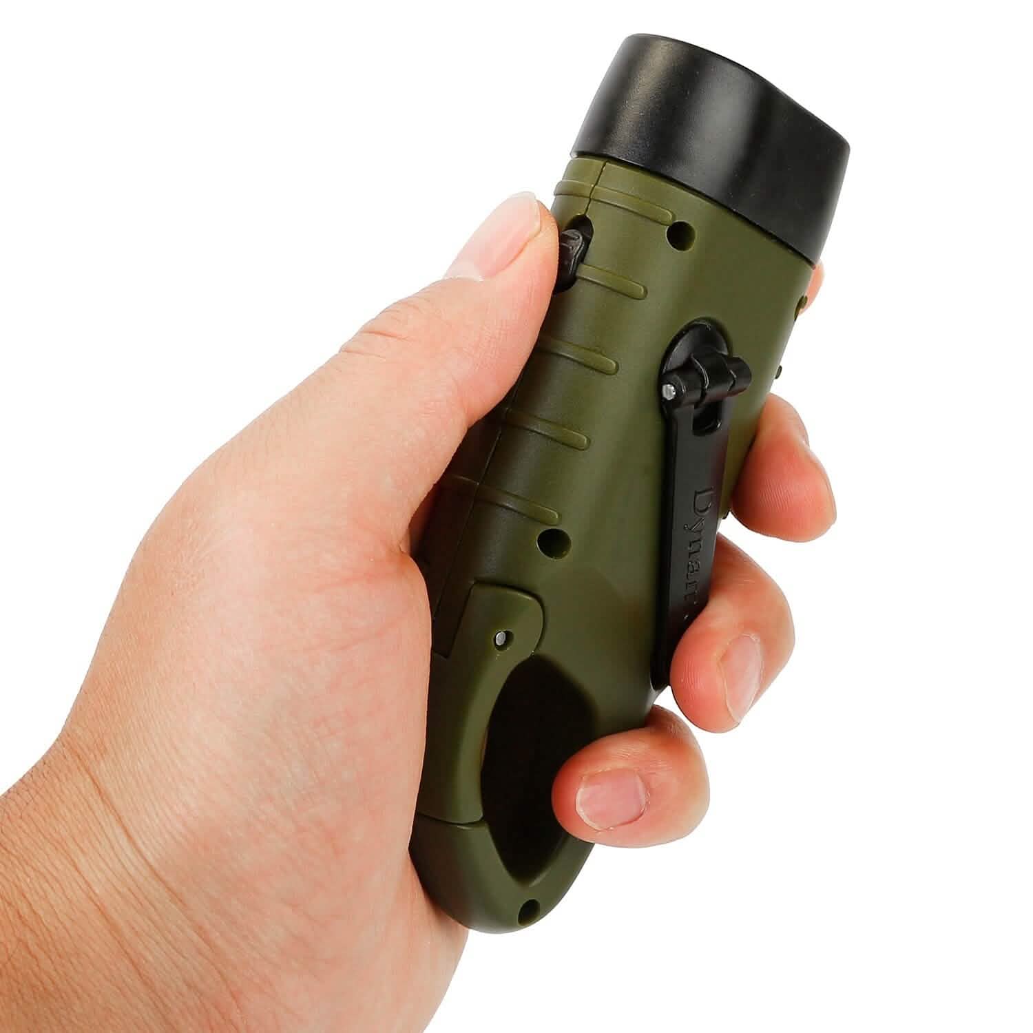 2-Pack: Hand Crank Solar Powered Flashlight Outdoor Recreation - Tophatter Daily Deals