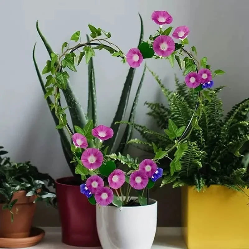 2-Pack: Heart-Shaped Plant Support Stake Garden & Patio - Tophatter Daily Deals