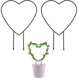 2-Pack: Heart-Shaped Plant Support Stake Garden & Patio - Tophatter Daily Deals