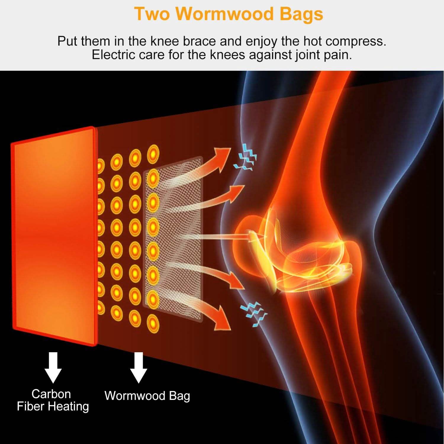 2-Pack: Heated Knee Massage Wrap Health & Wellness - Tophatter Daily Deals