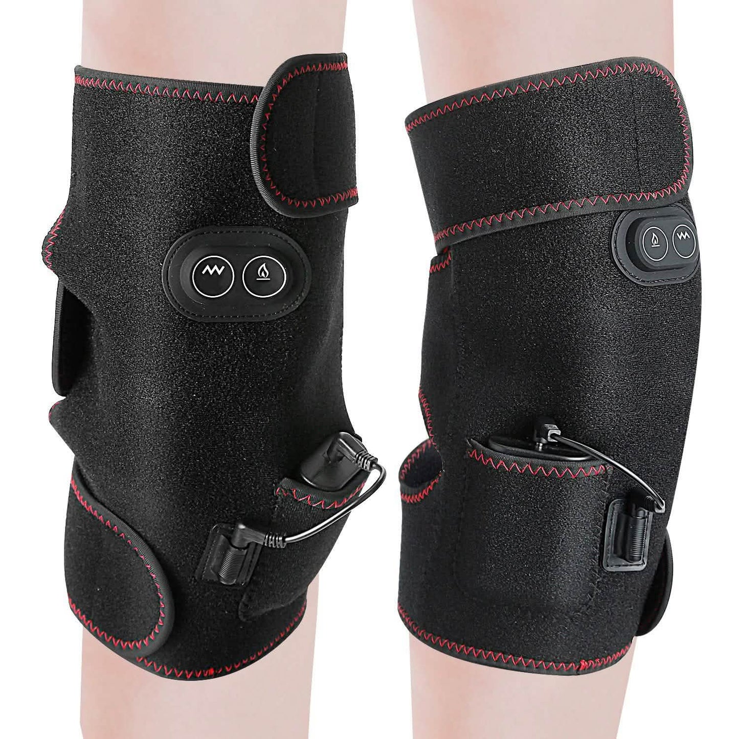 2-Pack: Heated Knee Massage Wrap Health & Wellness - Tophatter Daily Deals