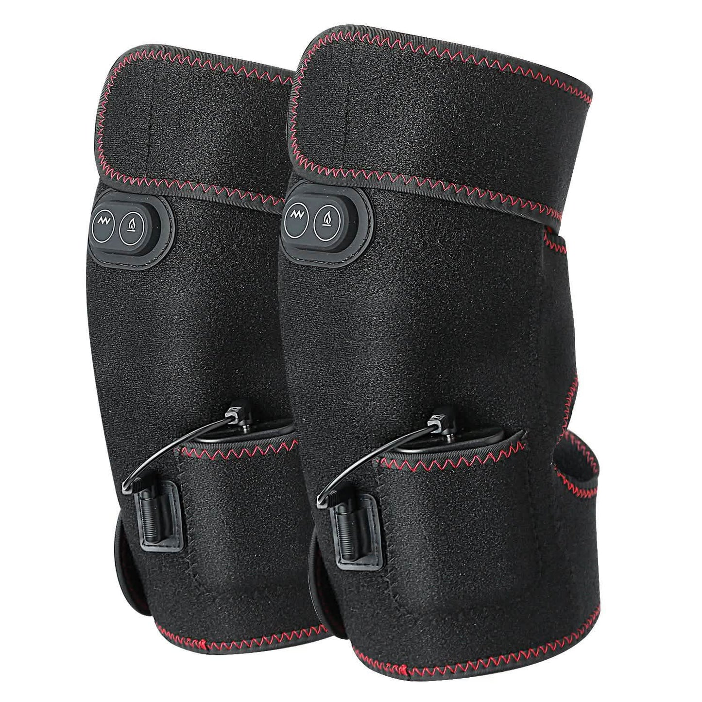 2-Pack: Heated Knee Massage Wrap Health & Wellness - Tophatter Daily Deals