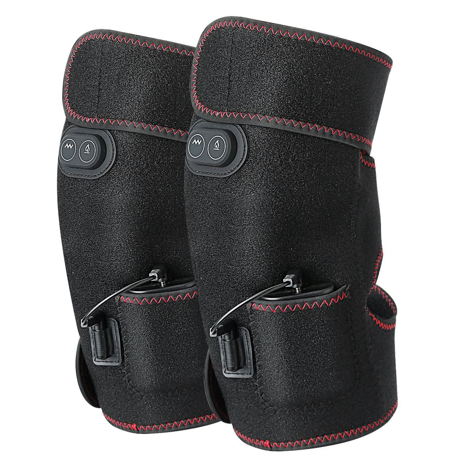 2-Pack: Heated Knee Massage Wrap Health & Wellness - Tophatter Daily Deals