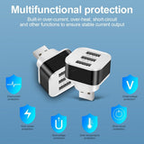 2-Pack: High Speed USB HUB 3 Ports Splitter USB Charger - Tophatter Daily Deals