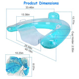 2-Pack: Inflatable Float Pool Chair with Cup Holder Arm Rest Outdoor Recreation - Tophatter Daily Deals