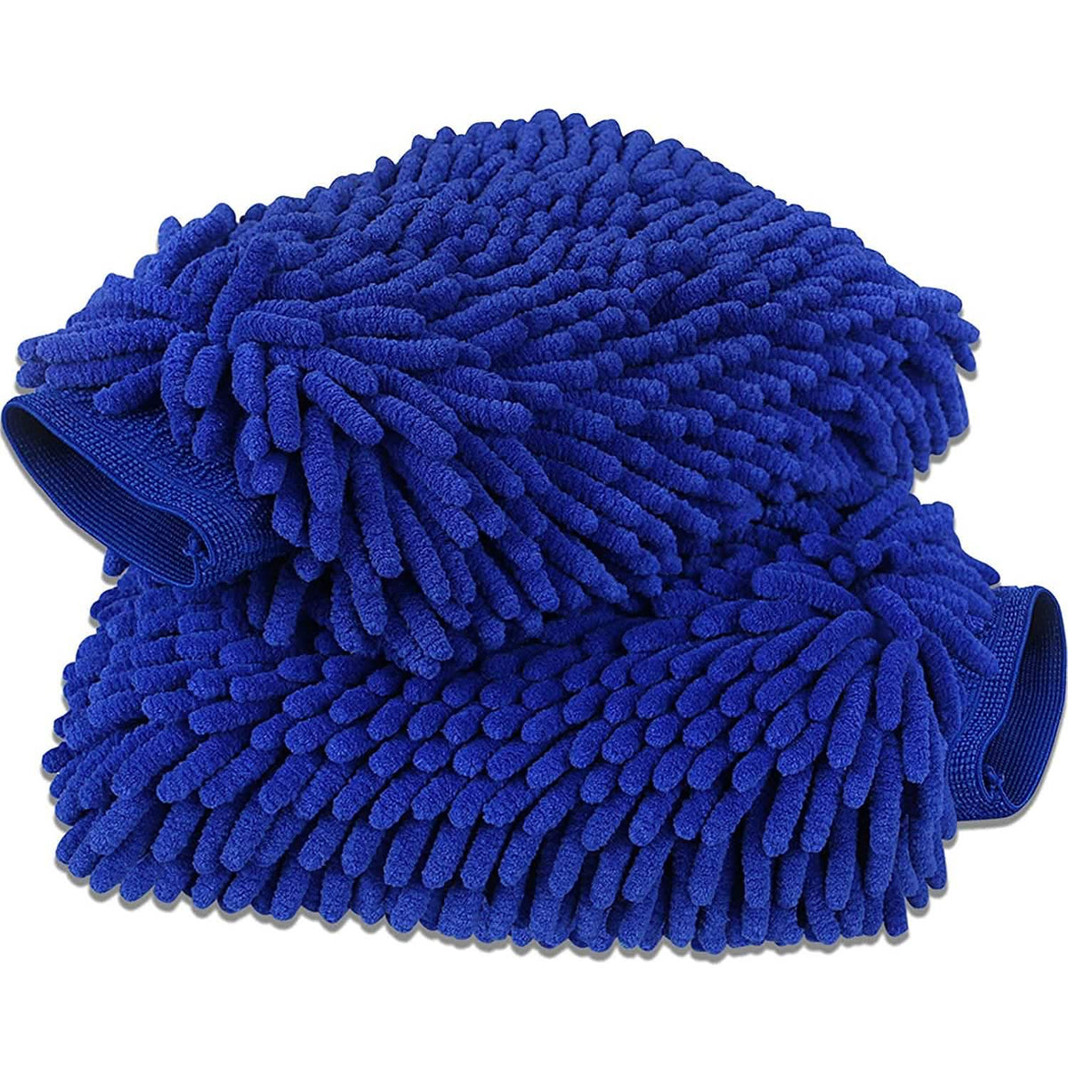 2-Pack: Large Size Microfiber Car Wash Mitt Blue Automotive - Tophatter Daily Deals