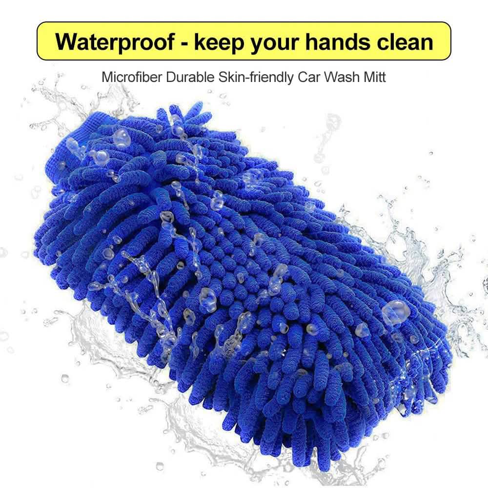 2-Pack: Large Size Microfiber Car Wash Mitt Automotive - Tophatter Daily Deals