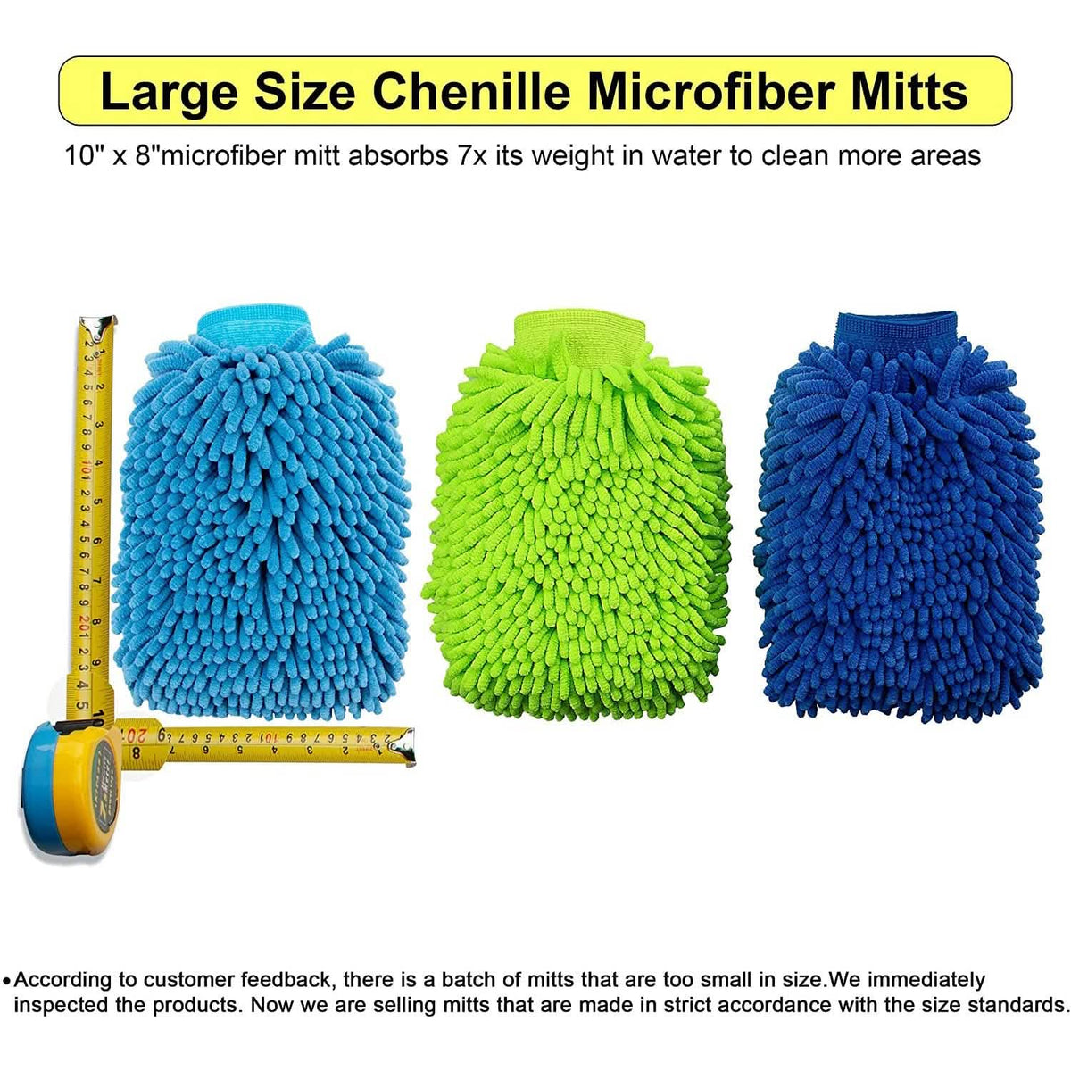 2-Pack: Large Size Microfiber Car Wash Mitt Automotive - Tophatter Daily Deals