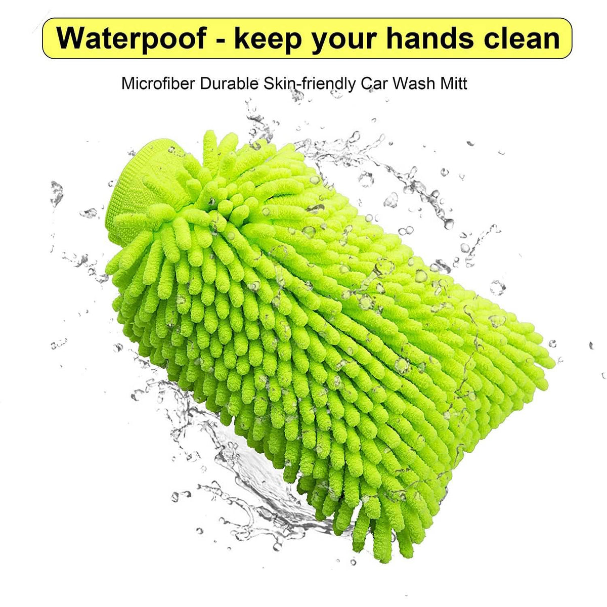 2-Pack: Large Size Microfiber Car Wash Mitt Automotive - Tophatter Daily Deals