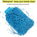 2-Pack: Large Size Microfiber Car Wash Mitt Automotive - Tophatter Daily Deals