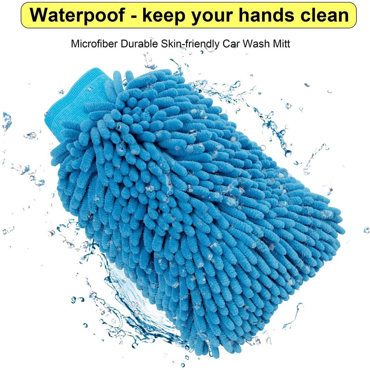 2-Pack: Large Size Microfiber Car Wash Mitt Automotive - Tophatter Daily Deals