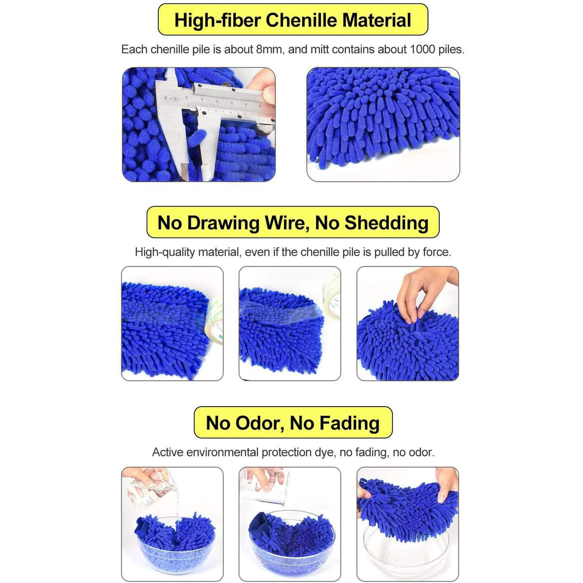 2-Pack: Large Size Microfiber Car Wash Mitt Automotive - Tophatter Daily Deals