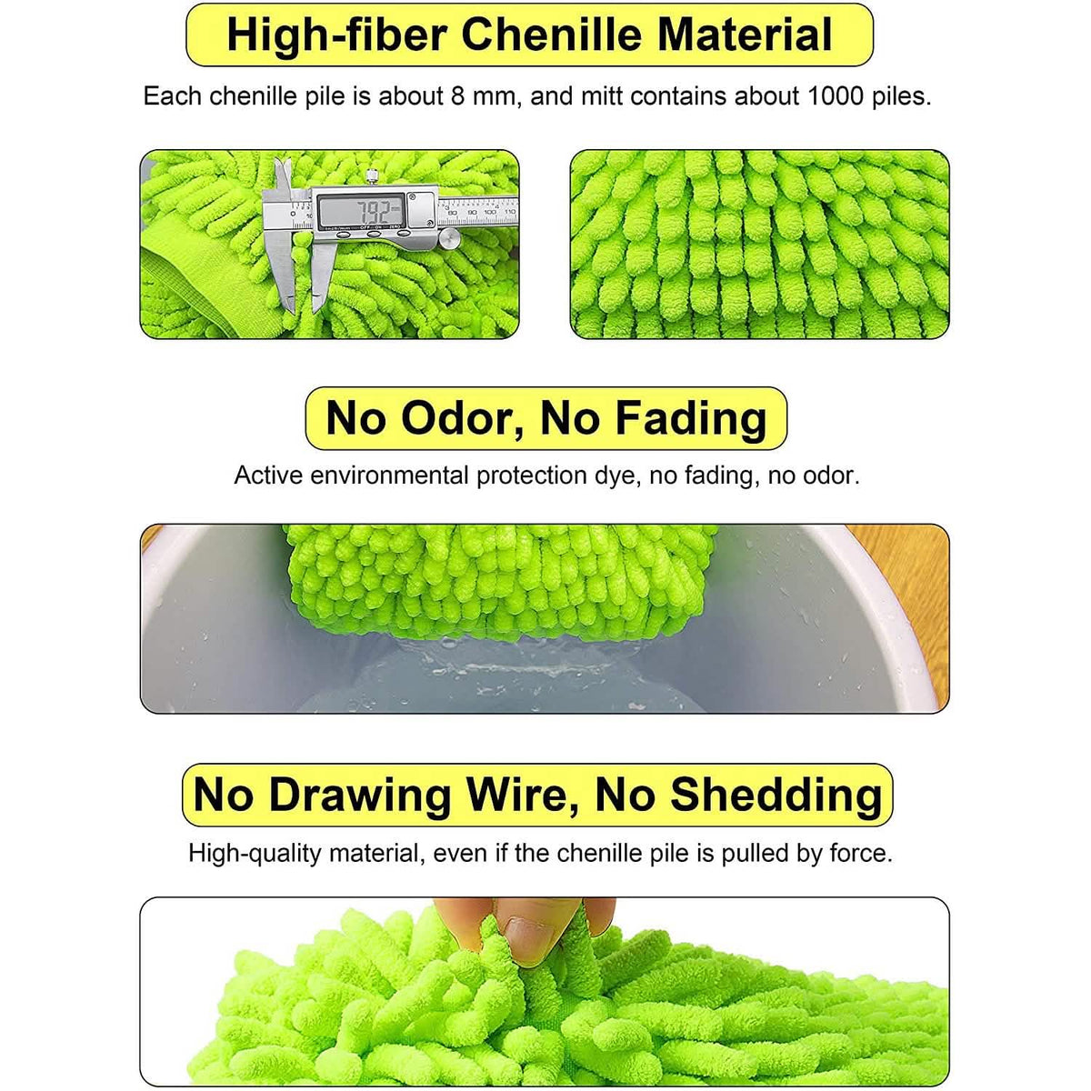 2-Pack: Large Size Microfiber Car Wash Mitt Automotive - Tophatter Daily Deals