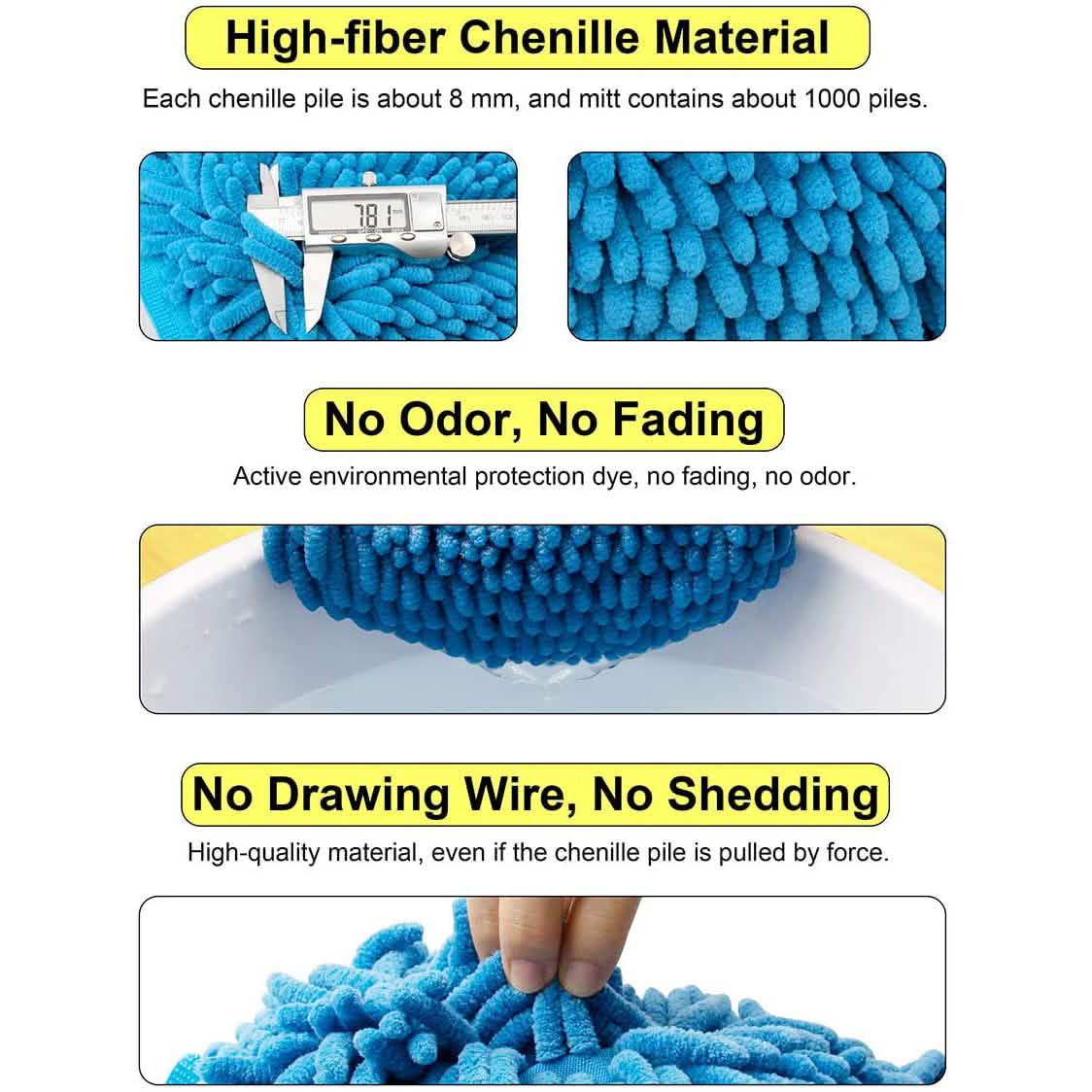 2-Pack: Large Size Microfiber Car Wash Mitt Automotive - Tophatter Daily Deals