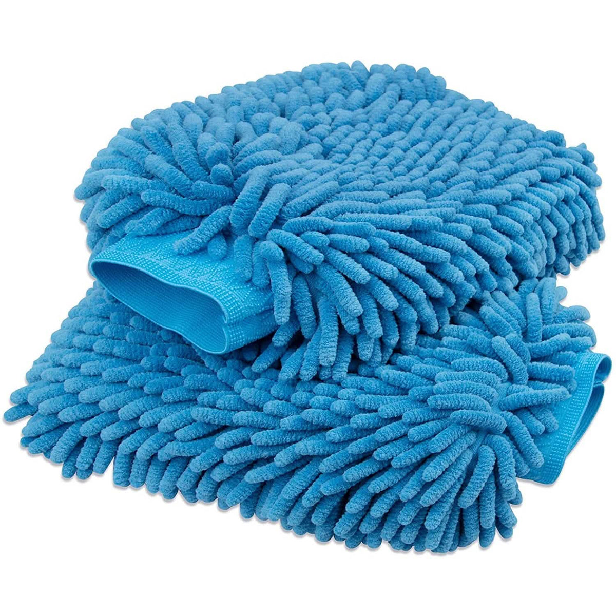 2-Pack: Large Size Microfiber Car Wash Mitt Sky Blue Automotive - Tophatter Daily Deals