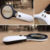 2-Pack: LED Light 45x Magnifying Glass Lens Mini Pocket Handheld Microscope School, Office & Art Supplies - Tophatter Daily Deals