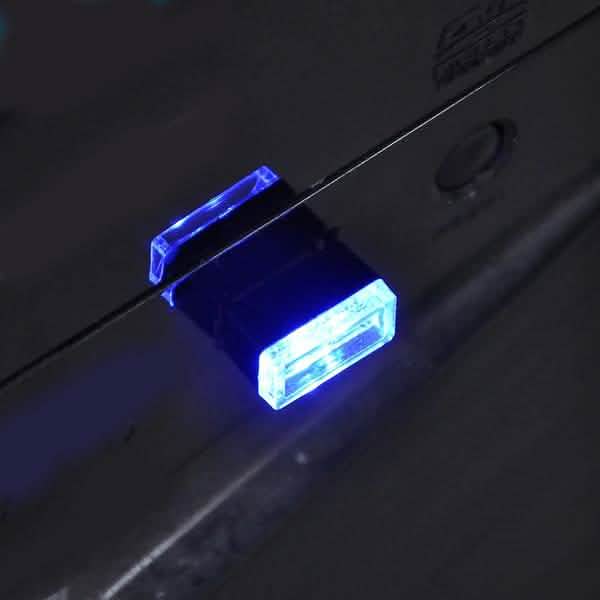2-Pack: LED Mini Light Car Interior Wireless Atmosphere Light Blue Automotive - Tophatter Daily Deals