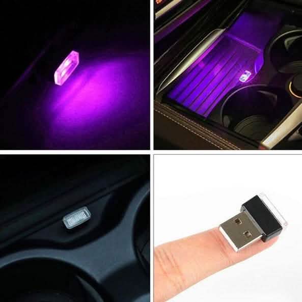 2-Pack: LED Mini Light Car Interior Wireless Atmosphere Light Automotive - Tophatter Daily Deals