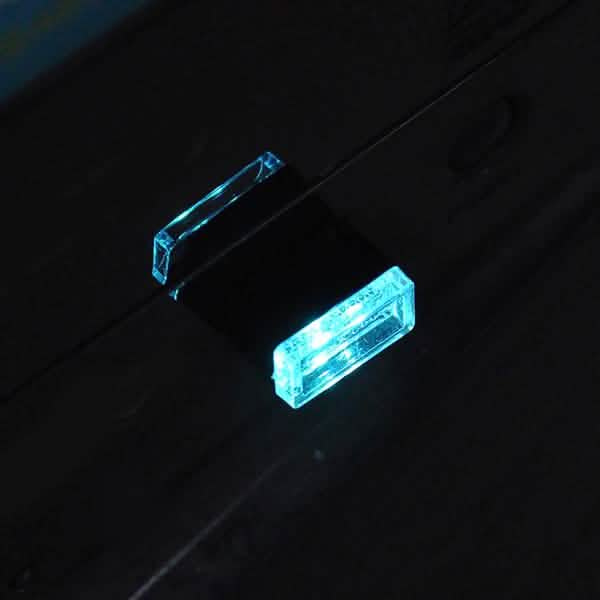 2-Pack: LED Mini Light Car Interior Wireless Atmosphere Light Light Blue Automotive - Tophatter Daily Deals