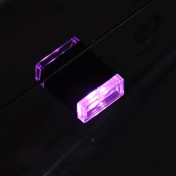 2-Pack: LED Mini Light Car Interior Wireless Atmosphere Light Purple Automotive - Tophatter Daily Deals