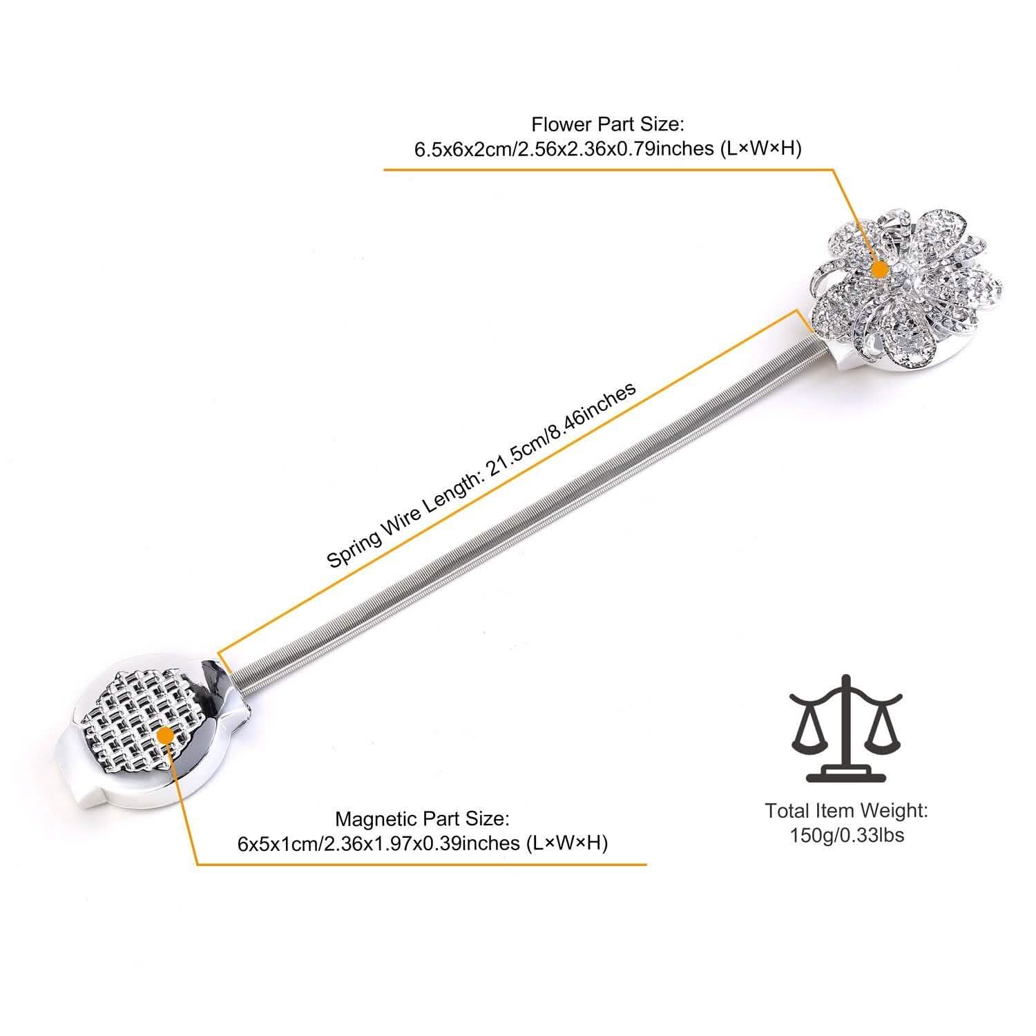 2-Pack: Magnetic Curtain Tiebacks Furniture & Decor - Tophatter Daily Deals