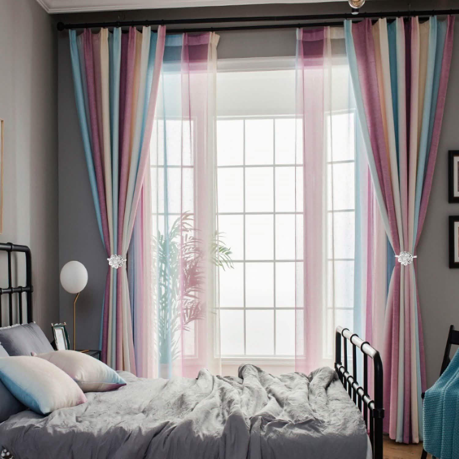 2-Pack: Magnetic Curtain Tiebacks Furniture & Decor - Tophatter Daily Deals