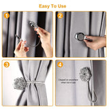 2-Pack: Magnetic Curtain Tiebacks Furniture & Decor - Tophatter Daily Deals