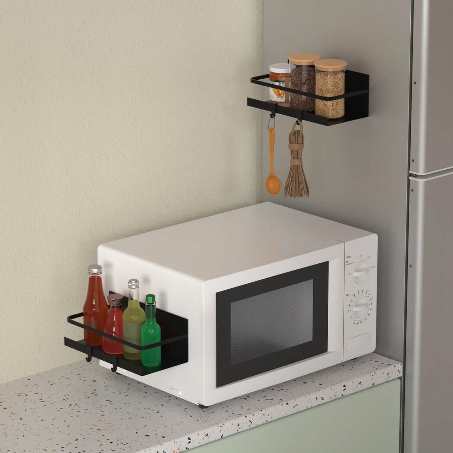 2-Pack: Magnetic Spice Holder Rack Organizer Kitchen Storage - Tophatter Daily Deals