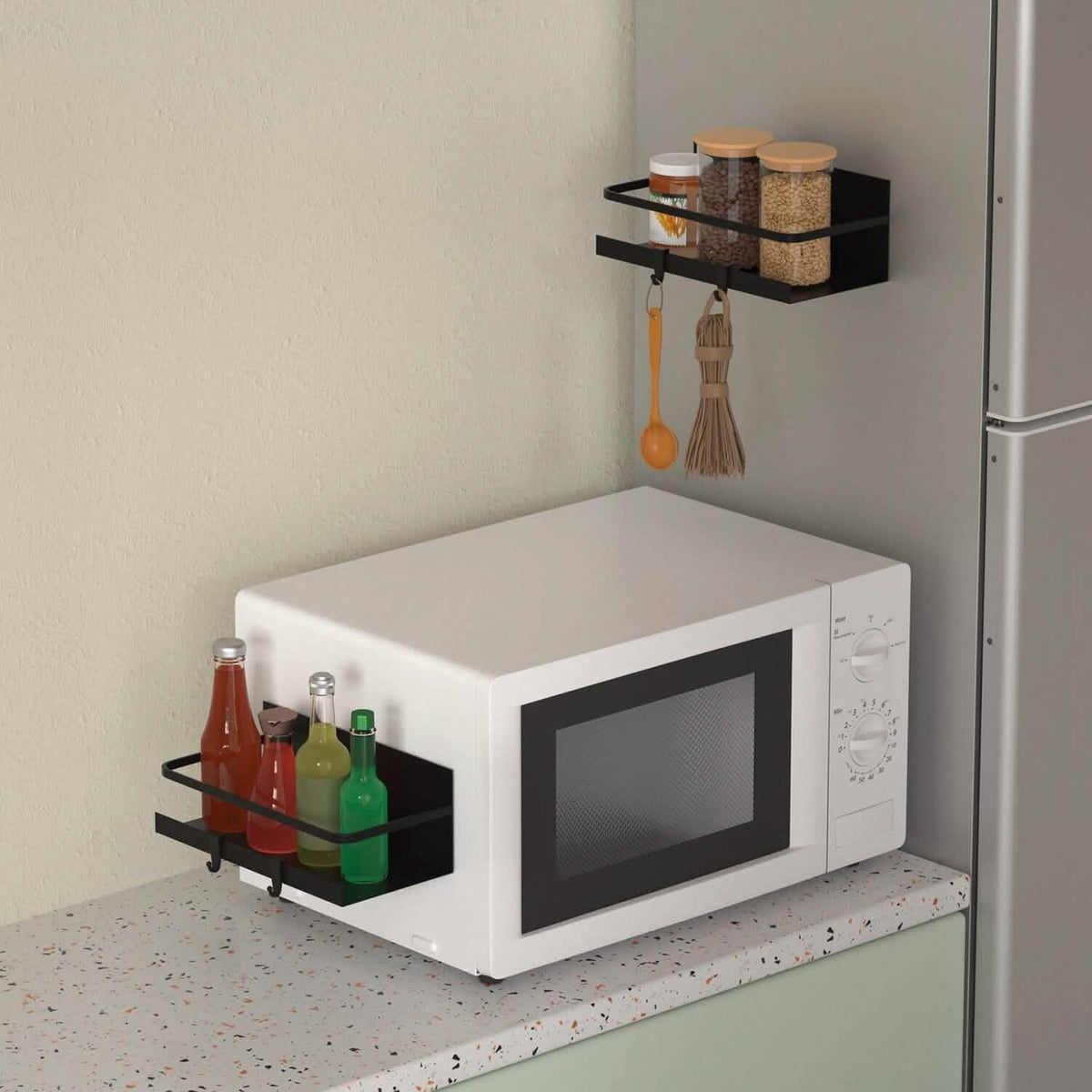 2-Pack: Magnetic Spice Holder Rack Organizer Kitchen Storage - Tophatter Daily Deals