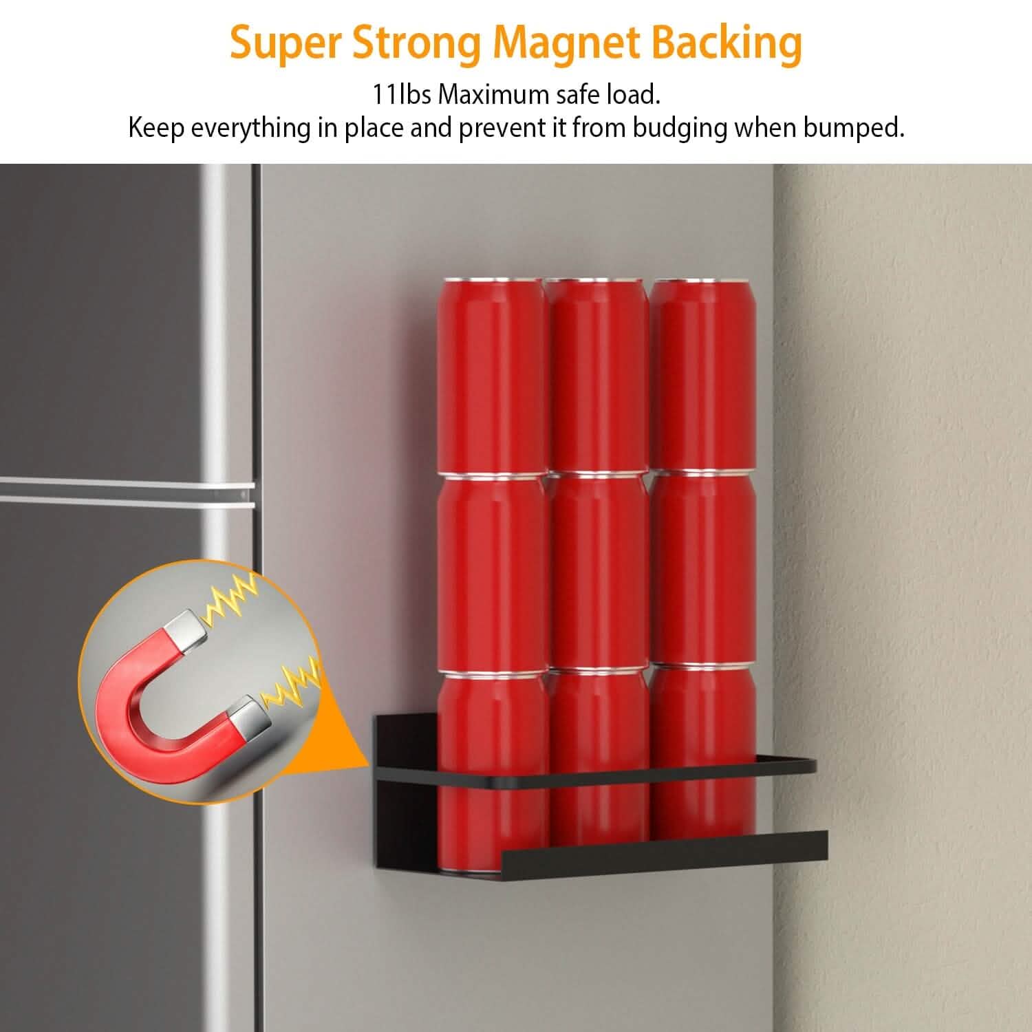 2-Pack: Magnetic Spice Holder Rack Organizer Kitchen Storage - Tophatter Daily Deals
