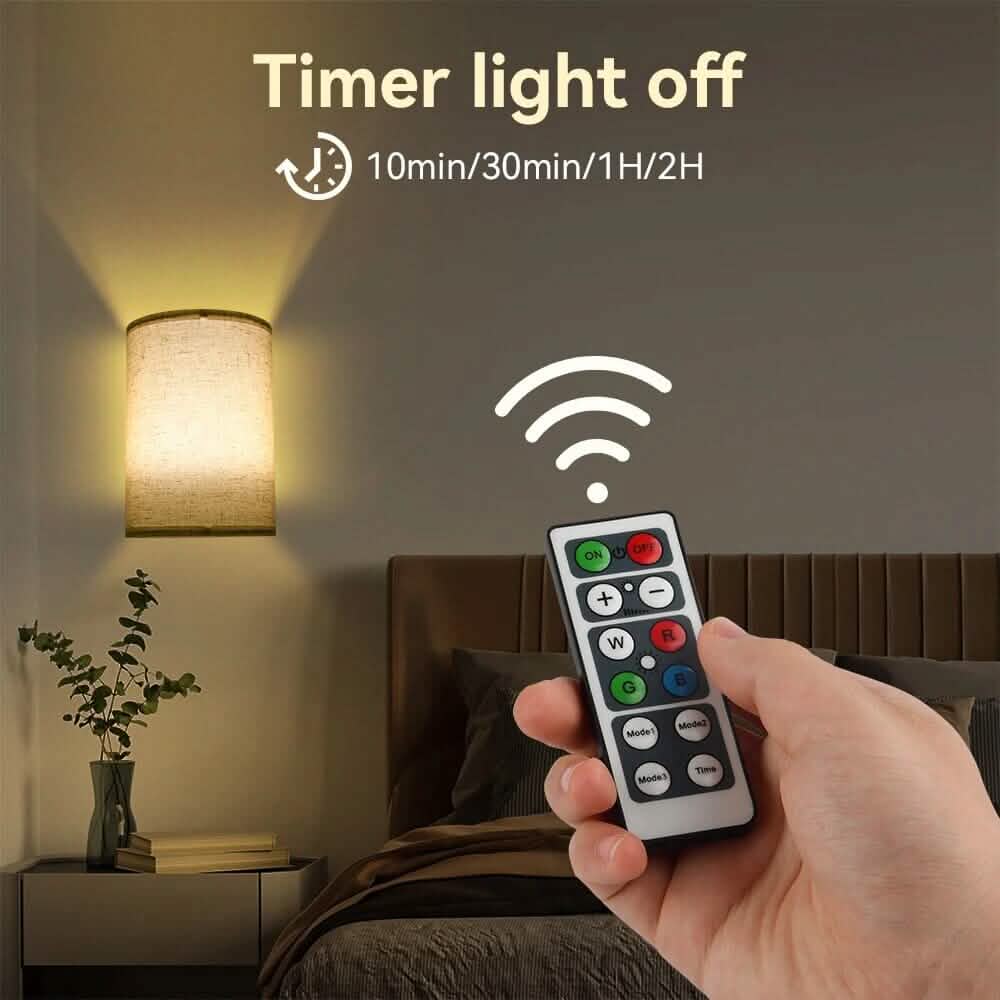 2-Pack: Magnetic Wireless Wall Sconce Lighting Indoor Lighting - Tophatter Daily Deals